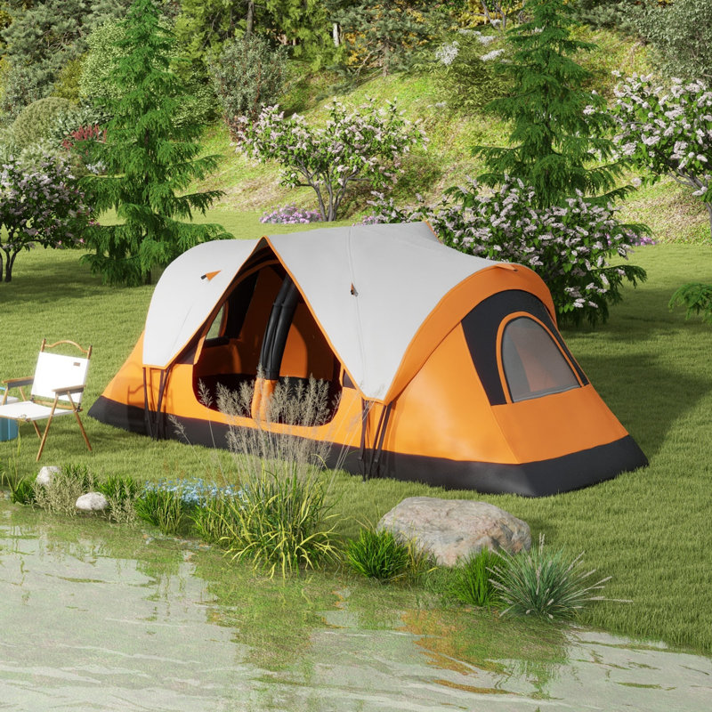 8 Person Tent, Orange