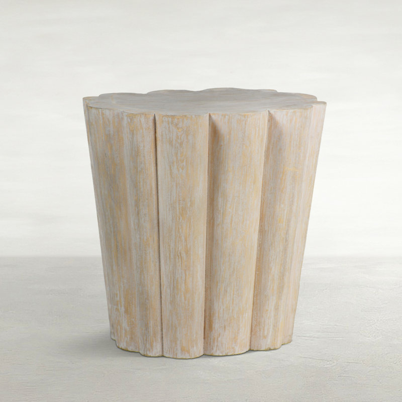 Bree Block Resin End Table