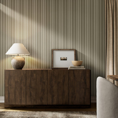 Striped Terralon Wallpaper Roll by Getty Images
