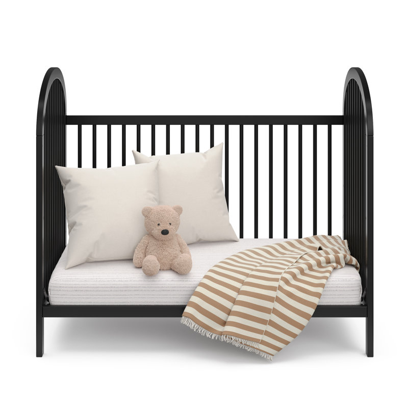Lit de bébé convertible 3-en-1 Olivia, Noir, Non