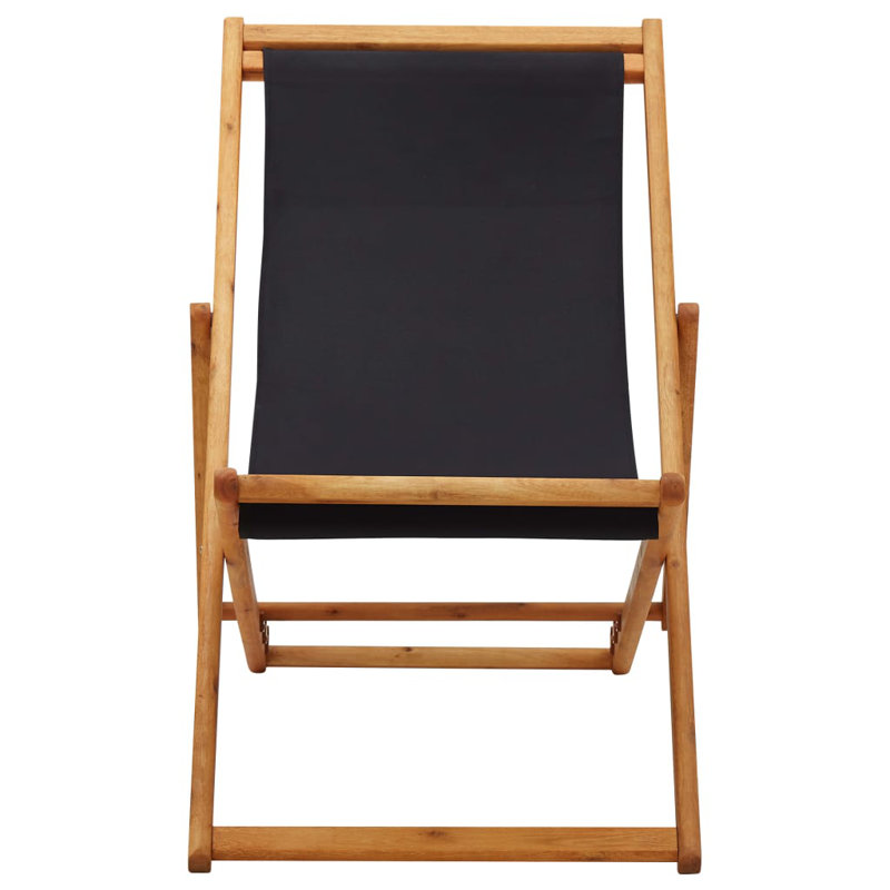 Aariella Folding Camping Chair, Black