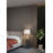 Continuum 1-Light Gold Metal Table Lamp With A Drum Shade