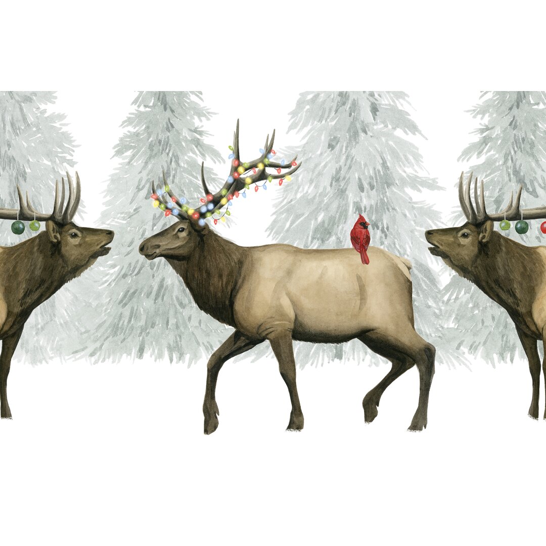 Leinwandbild Festive Forest Collection D von Grace Popp