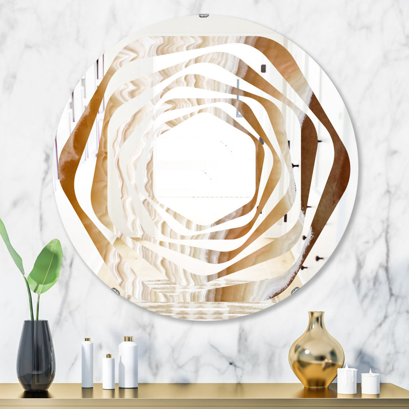 Miroir mural Whirl, H 23,6 po x l 23,6 po