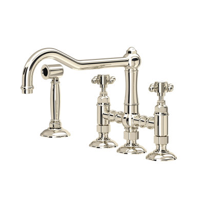 Acqui Bridge Kitchen Faucet With Side Spray