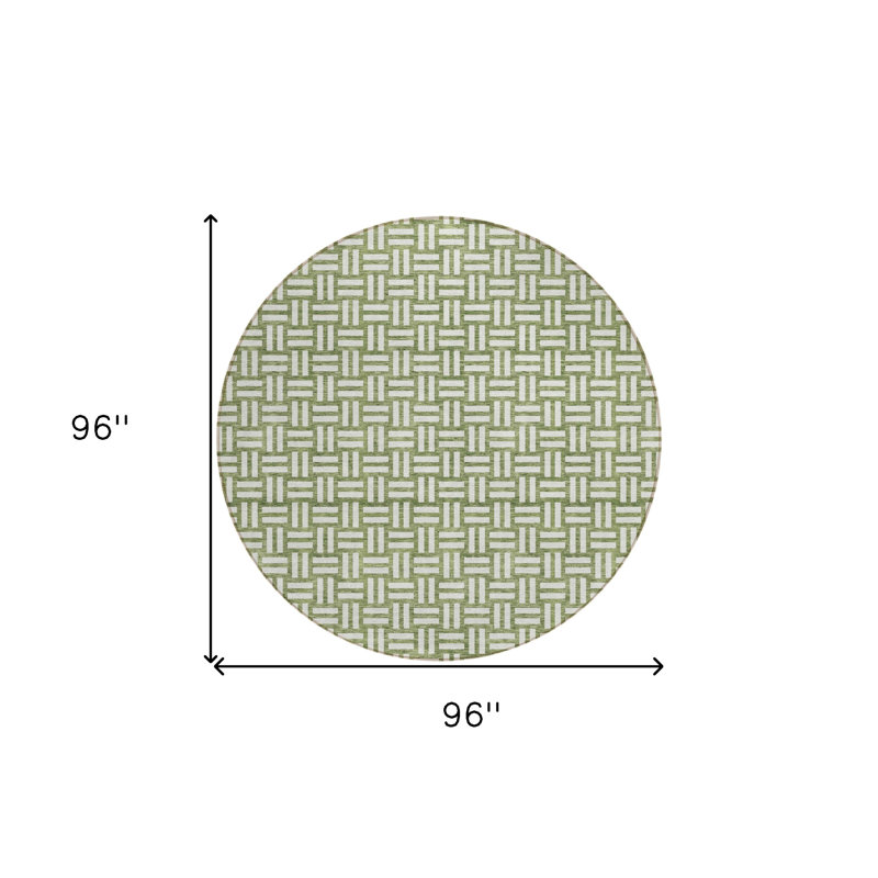 Tapis rond 8 po