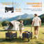 Heavy-Duty Folding Wagon Cart with Adjustable Handle, Carry Bag & Wheels (60kg Capacity, 62L)
