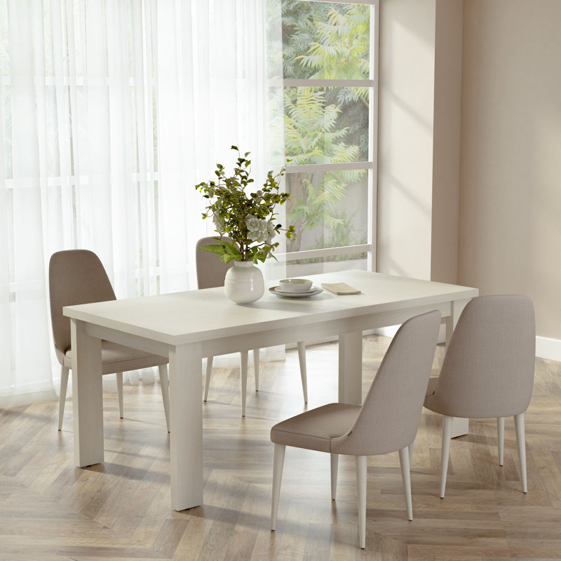 BRENTFORD DINING TABLE, White