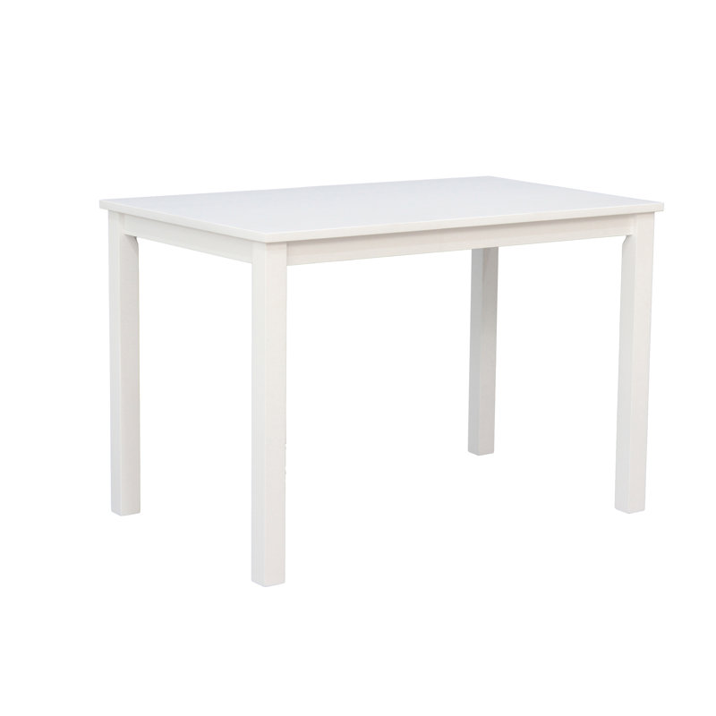 Seandrea Solid Wood Dining Table, 75cm H x 110cm L x 70cm W, White