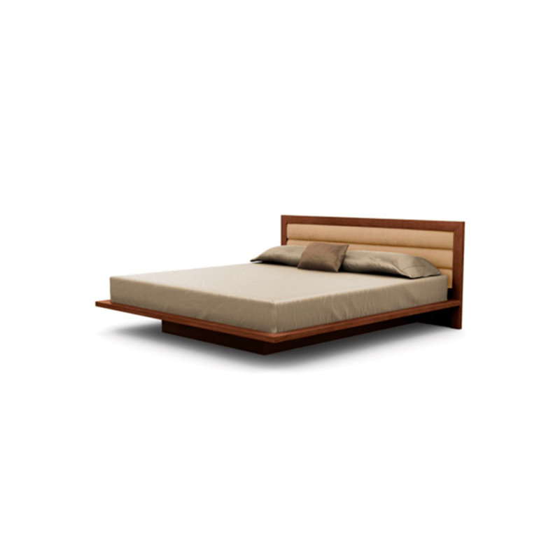 Moduluxe Upholstered Bed, King, Onyx, Cognac Cherry