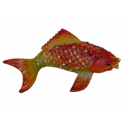 Figurine poisson-rouge Feng Shui Bejeweled