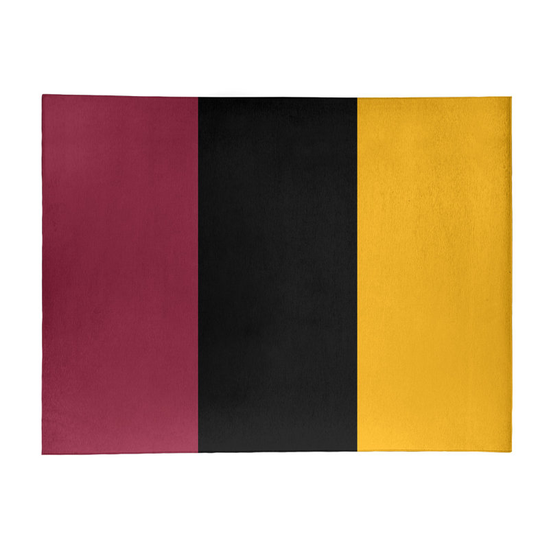 Tapis en poly à rayures de football arizona, Rectangle 8 pi x 10 pi