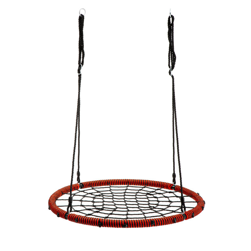 Balançoire en toile avec chaînes et crochets, Rouge