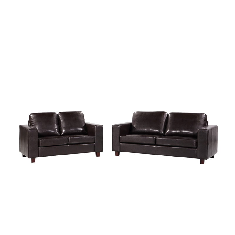 Acorn Oaks 2 - Piece Faux Leather Living Room Set
