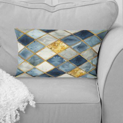 Square Glam I - Glam Lumbar Pillow
