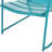 Chair In Teal Iron: Relax And Rejuvenate, 24.7 In. Deep, 27.22 Wide, 24.69 High, 13.99 Lb Iron For Relaxing Moments, Depth, Width, Height,