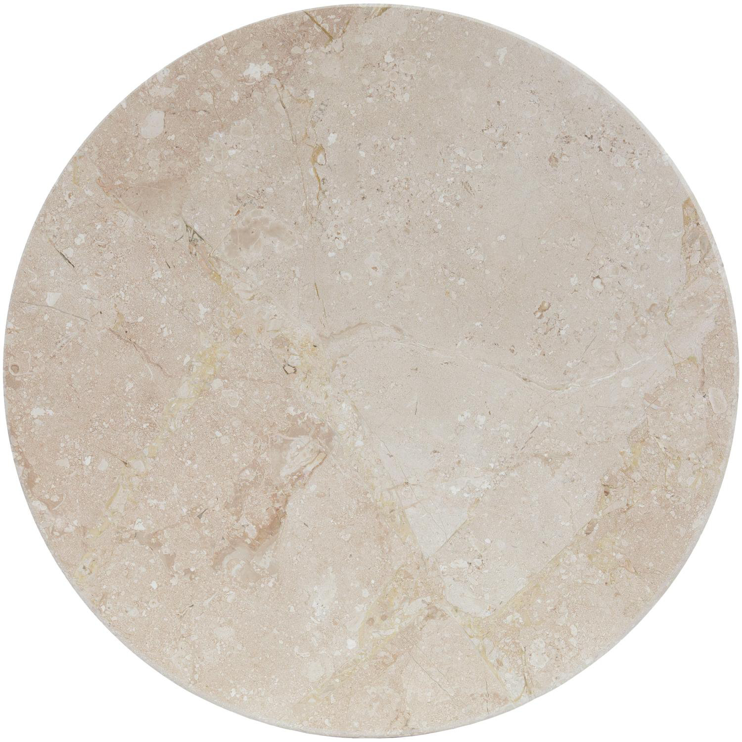 Argiro 24" Genuine Marble End Table, Brown