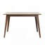 Ensemble de salle à manger charmant 5 pièces en bois massif et chaises rembourrées pour repas confortables-1655880680