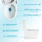 Ceramic One Piece Bathroom Toilet, 12-Inch Rough-In, 1.24/1.6 Dual Flush, Seat, 800G Map Skirted Design For Low Maintenance, Quick-Release Hinge, Structure Toilet With Pp Cleaner Look, Build-128882684