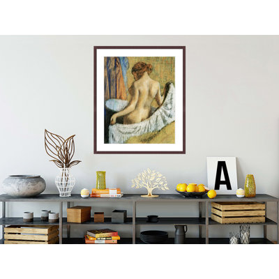 «After the Bath» par Edgar Degas, impression giclée sur cadre