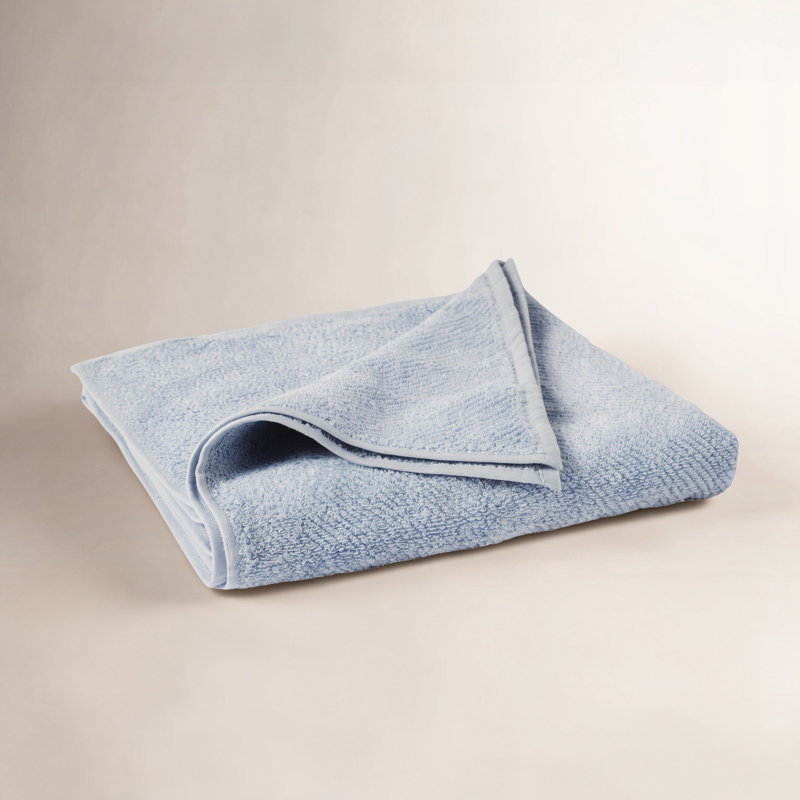 Air Weight Organic Bath Towel, Stone Blue
