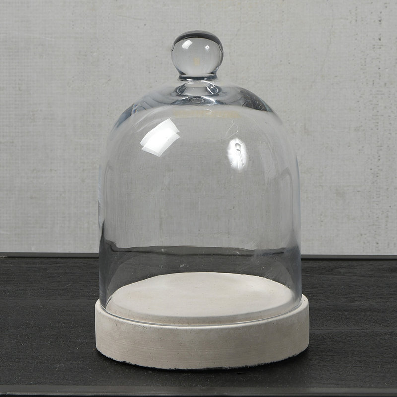 Baines Glass Dome, 8" H x 5.5" x 5.5" D