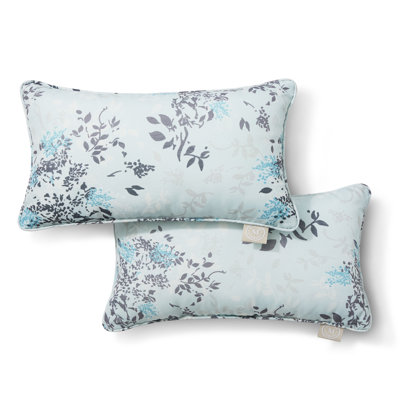 MARTHA STEWART Charming Foliage Indoor Outdoor Pillow 2-Pack Set, 18"