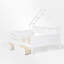 Lit plateforme double en bois avec rangement et garde-corps-89315638