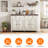 Saskia 4-Door 3-Drawer Sideboard With Farmhouse Design-181564881