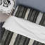 Ensemble de housse de couette gris argenté glamour à fines rayures - Glam-109145159