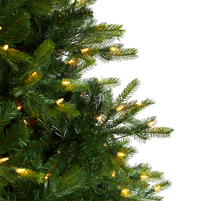 Lighted Artificial Spruce Christmas Tree, 9' H