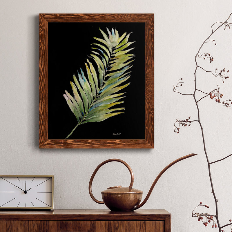 Frond II - reproduction de cadre photo sur papier, H 20 po x l 17 po x P 1,5 po, Papier érable