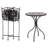Ousley 2 - Person Metal Patio Dining Set with Round Table