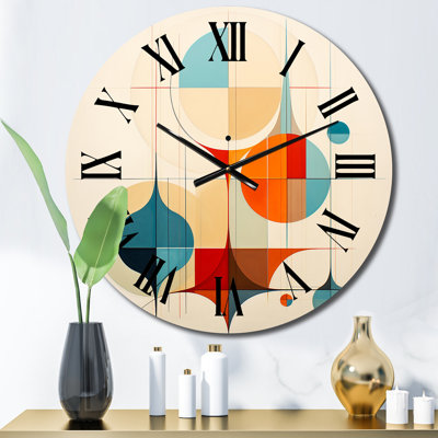 Horloge murale Mid-Century Minimal