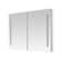 Signature Royale 48" x 36" LED Medicine Cabinet Defogger, 3X LED Lighted Vertically Adjustable Magnifying Mirror, Digital Clock, Electrical Outlets