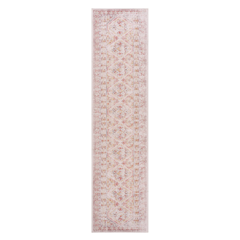 Machine Washable Low-pile Runner Rug With Non-slip Backing, Stain Resistant Kid & Pet Friendly