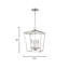 4 - Light Lantern Square / Rectangle Pendant-893921093-893921095-817122057