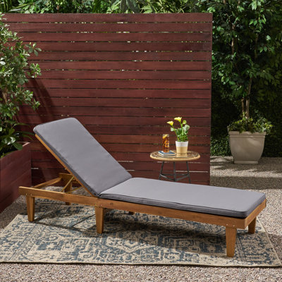 Chaise longue inclinable avec coussin Moulton