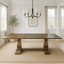 Grande table de cuisine moderne Minobay et chaises de salle à manger rembourrées pour le salon et la salle à manger, ensemble de table de salle à manger rétractable rétro en bois de 102,01 pouces pour 6 personnes (1 table + 6 chaises)-118303392