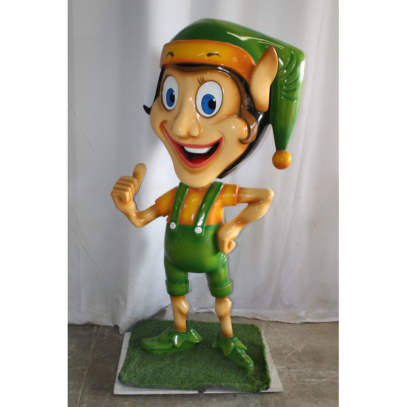 Statue de chapeau de clown en fibre de verre abstraite et géométrique Sukari People