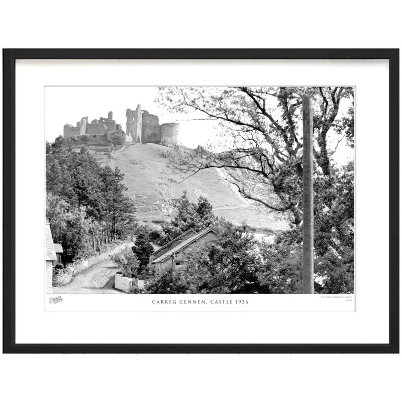 Carreg Cennen, Castle 1936 by Francis Frith - Single Picture Frame Print, 45cm H x 60cm W x 2.3cm D