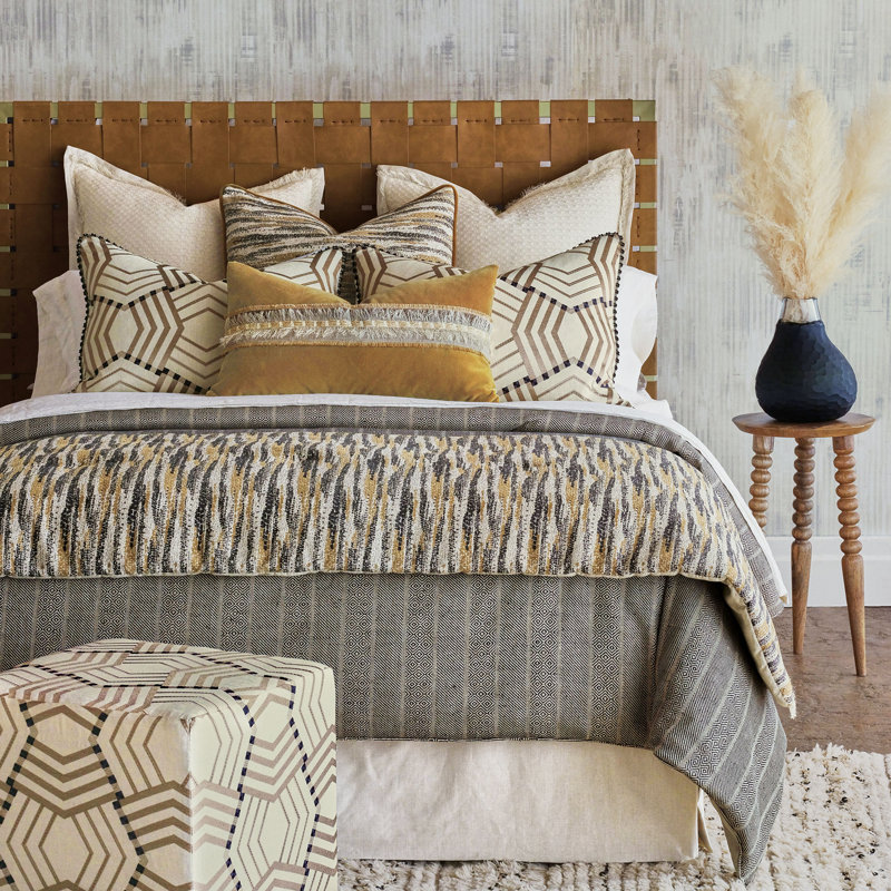 Kimahri Geometric Shapes Duvet Cover, Twin Duvet Cover + 2 Standard Shams