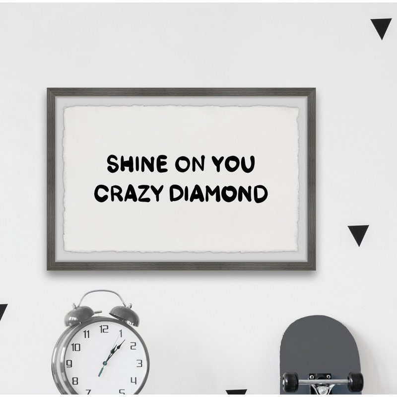 «Shine On You», reproduction encadrée, H 8 po x l 12 po x P 1,5 po
