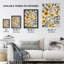 Yellow Marigold Flowers Pattern Wildflowers Wall Art Print