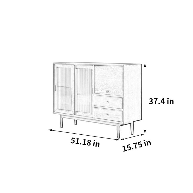 Buffet simple avec garde-manger
