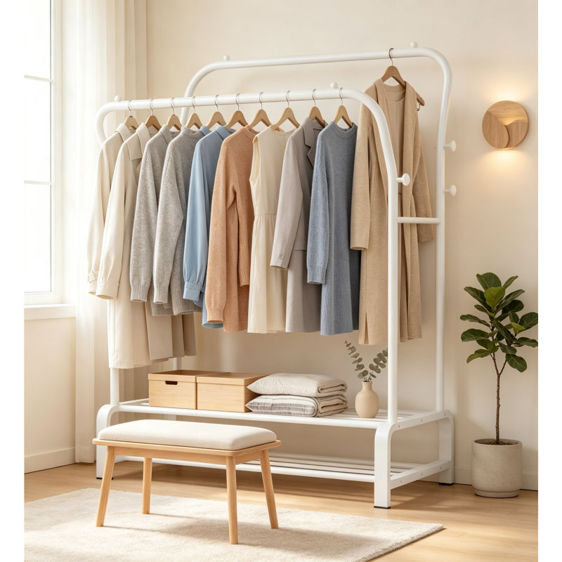 146cm Adjustable Portable Wardrobe