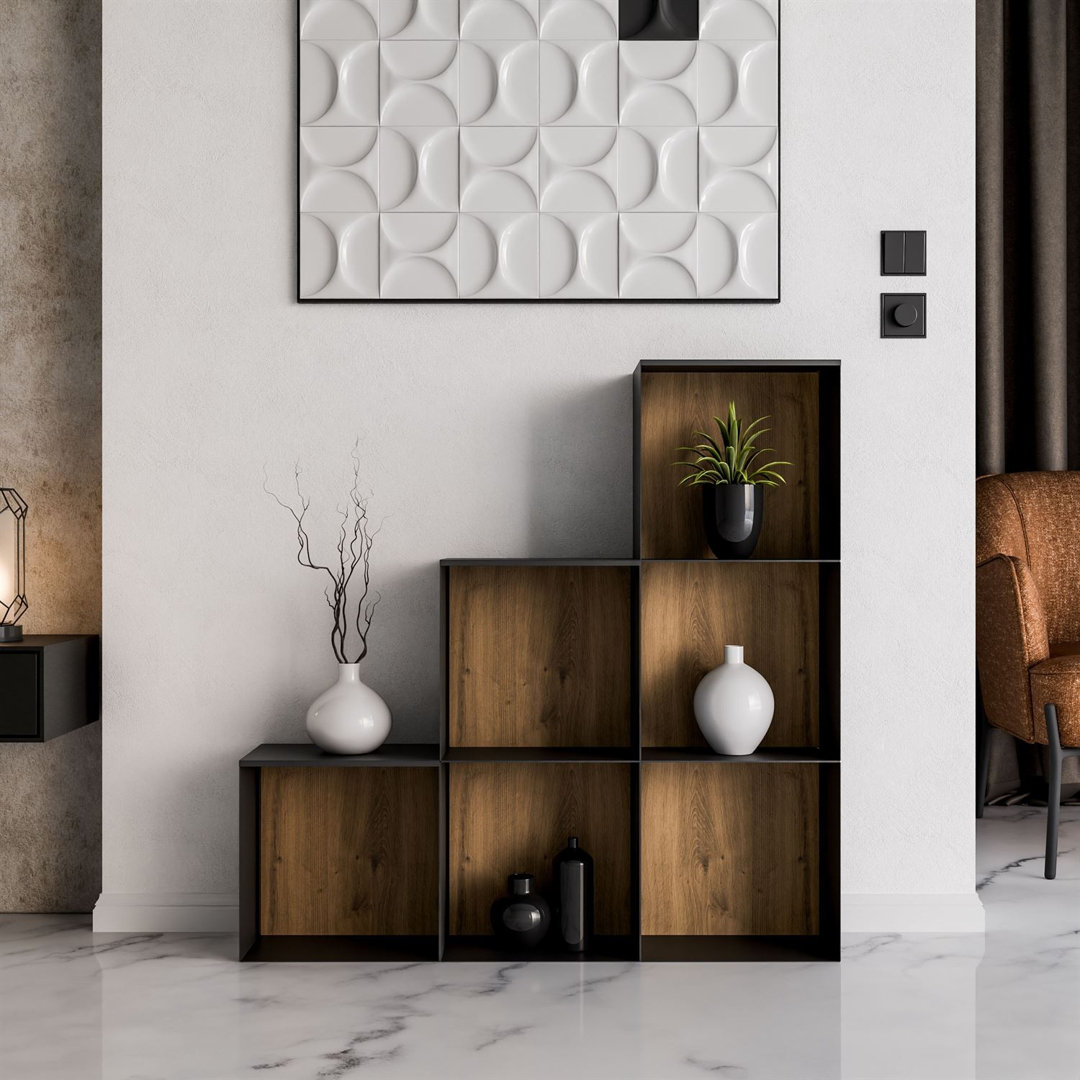 99cm H x 99cm W Metal Bookcase