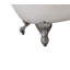 Baignoire de trempage sur pattes 60 "avec drain, pattes et plateau en bambou 60" Streamline-84364968-50896960