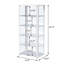 5-shelf Display Curio Cabinet with LED Lighting-115881978