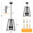 4 - Light Industrial Geometric Chandelier For Living Room Kitchen Entryway Hallway Foyer-1330933471